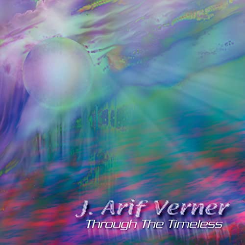 Abstract art with a glowing orb over colorful, blurred landscape and album text.
