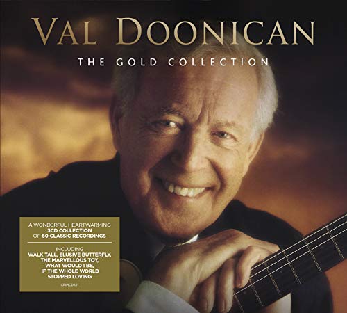 Val Doonican’s “The Gold Collection” CD cover with his portrait and guitar.