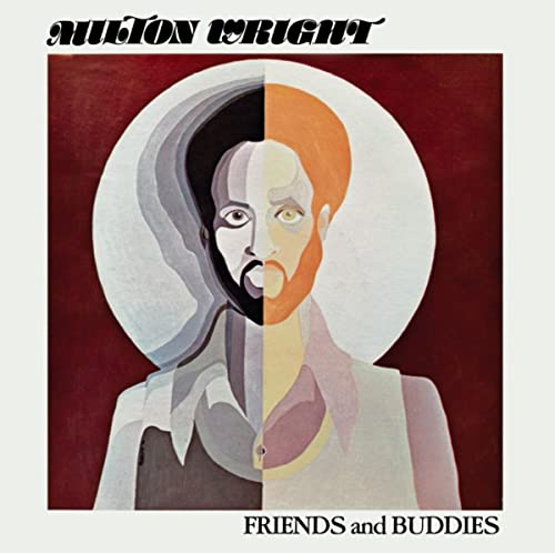 Record album cover: split-face portrait in shades of orange and gray.