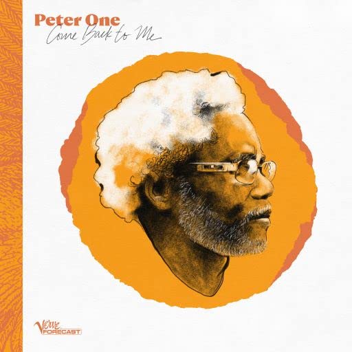 Peter One album cover: portrait of a man with afro and glasses.