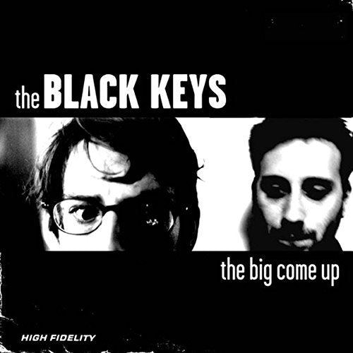Black and white album cover for The Black Keys’ “The Big Come Up.”