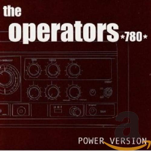 CD cover for “Operators 780 - Power Version” featuring vintage electronics.