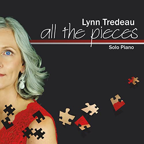 CD cover: Lynn Tredeau portrait with puzzle pieces, text "all the pieces".