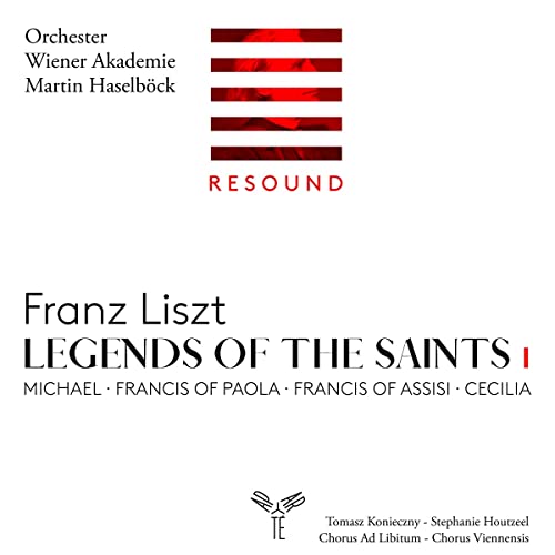 CD cover for Franz Liszt’s “Legends of the Saints” by Martin Haselböck.