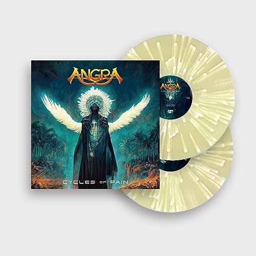 Angra “Cycles Of Pain” vinyl record with angelic figure album art.