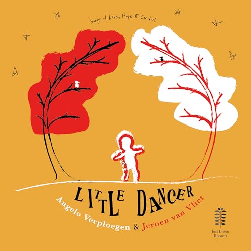 CD cover: illustration of a dancing figure between red and white trees.