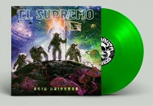 El Supremo - Acid Universe" vinyl record with space and astronaut imagery.