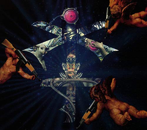 CD cover for Juno Reactor’s “The Golden Sun…Remixed” with surreal imagery.