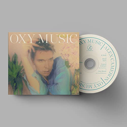 CD case and disc for “Oxy Music” by Cameron,alex, featuring a portrait.