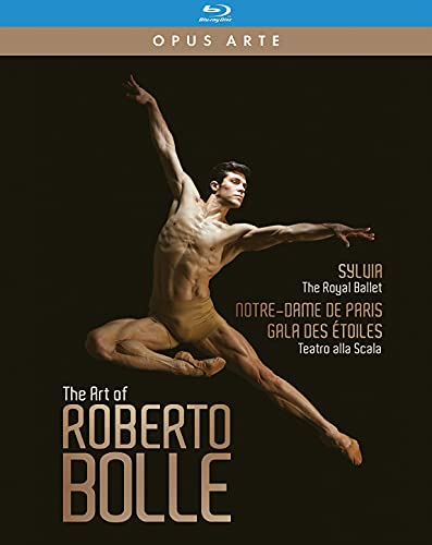 Blu-ray cover featuring ballet dancer Roberto Bolle in mid-air pose.