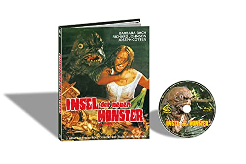 Movie case featuring a monster and screaming woman, with a Blu-ray disc.