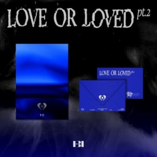 B.i “Love Or Loved Part.2” CD case and envelope design in blue.