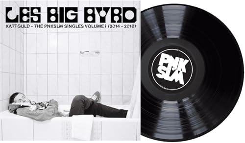 Vinyl record with album cover depicting a person in a bathtub.