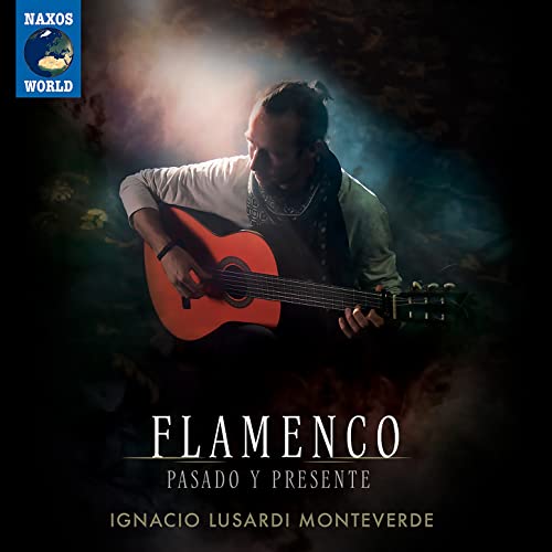 Flamenco CD cover featuring a guitarist with a classical guitar.