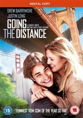 DVD cover for “Going The Distance” featuring Drew Barrymore and Justin Long.