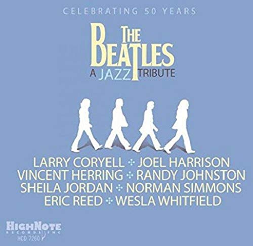 CD cover for “The Beatles - A Jazz Tribute” featuring silhouettes.