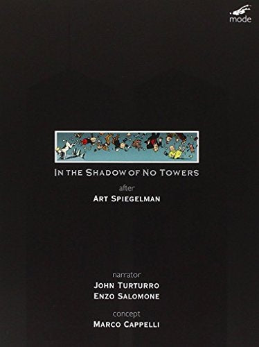 DVD cover for “In The Shadow Of No Towers” with illustrated skyline.