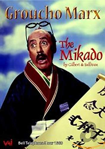 DVD cover for "The Mikado" featuring Groucho Marx in costume.