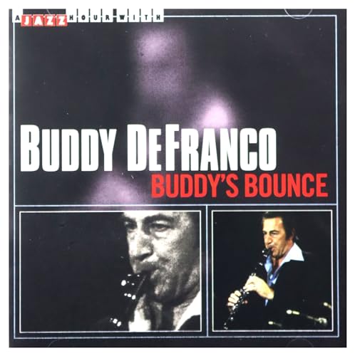 CD cover for Buddy DeFranco’s “Buddy’s Bounce” featuring two portraits.