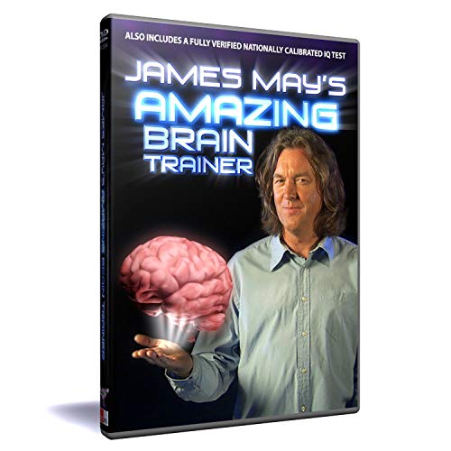 DVD cover featuring James May holding a glowing, pink human brain.