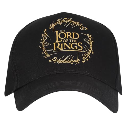 The Lord Of The Rings - Gold Logo ( Unisex Black Cap) One Size