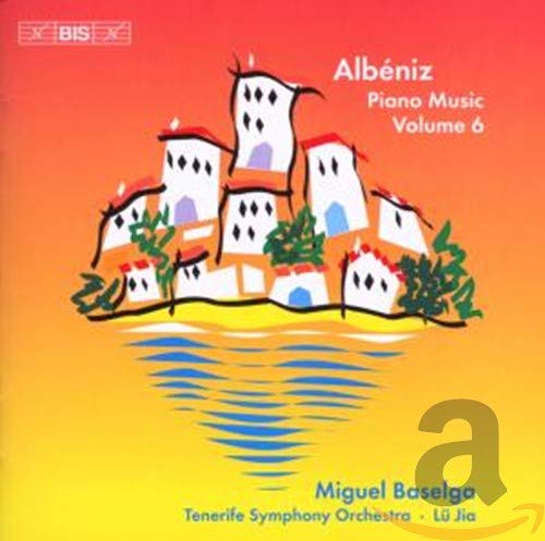 CD cover: stylized white buildings on an island, orange and blue tones.