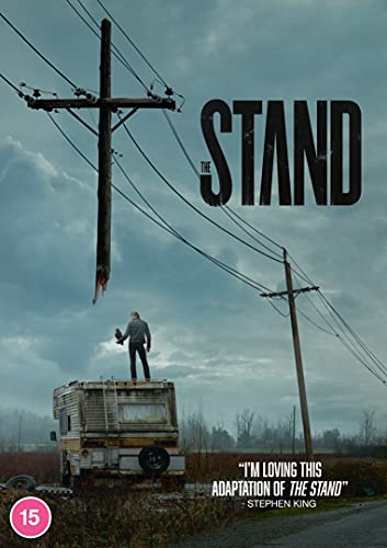 DVD cover for "The Stand" featuring a desolate landscape and power lines.