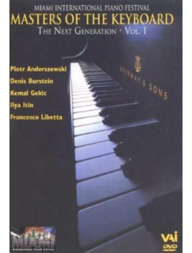 DVD cover featuring a black Steinway piano keyboard and musician names.