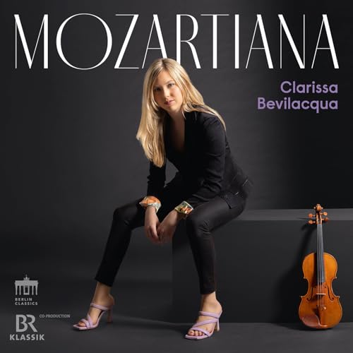 Clarissa Bevilacqua album cover featuring a violinist and her instrument.