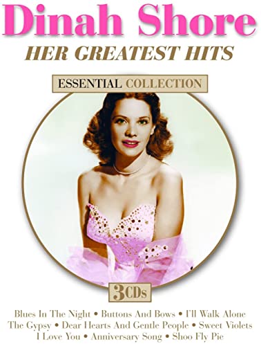 CD cover featuring Dinah Shore’s portrait in a pink circular frame.