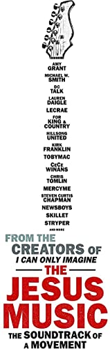 The Jesus Music soundtrack CD cover with a list of artists and bold typography.
