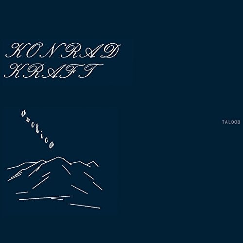 Dark blue CD cover with white line drawing of mountains and text.