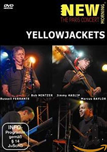 DVD cover for Yellowjackets’ “Paris Concert” featuring musicians performing.