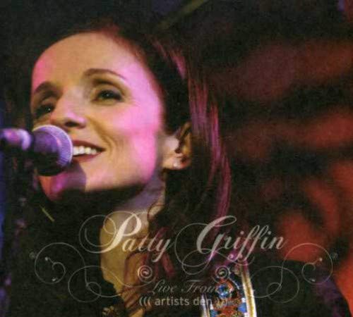 Patty Griffin singing into a microphone on a DVD cover.