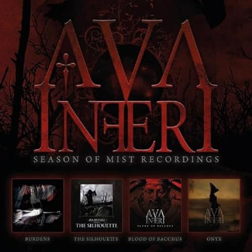 Ava Inferi 4CD album cover with dark, gothic imagery and band logo.