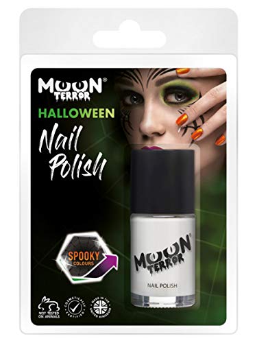 Moon Terror Halloween Nail Polish White
