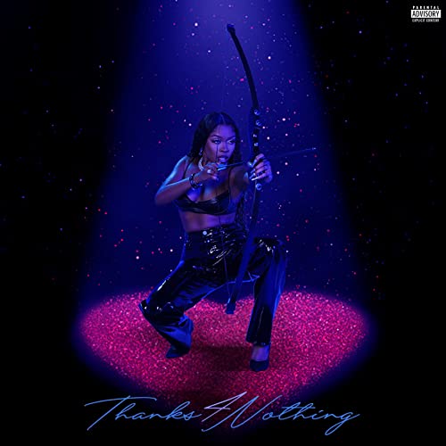 Album cover for Tink’s “Thanks 4 Nothing” featuring a woman with a bow.