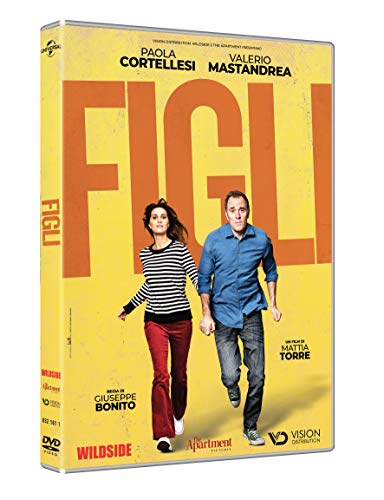 DVD cover for "Figli" featuring Paola Cortellesi and Valerio Mastandrea.