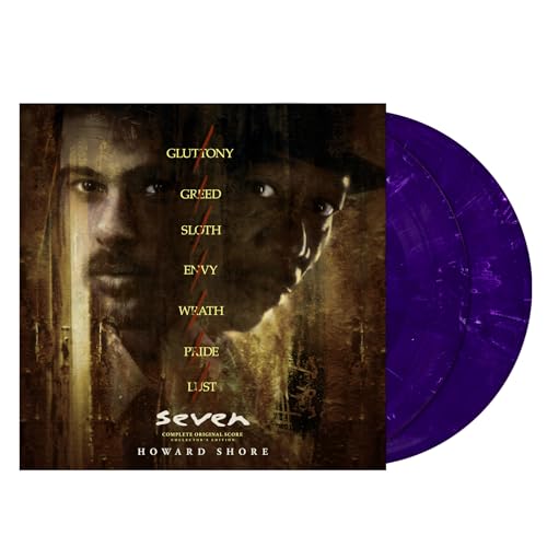 “Se7en” soundtrack 2LP vinyl, blue colored, with film artwork featuring a man’s face.
