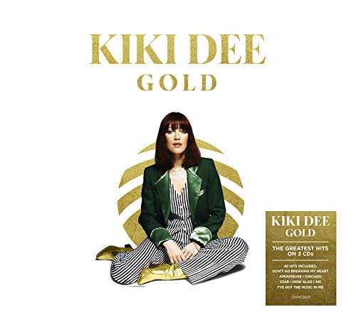 Kiki Dee "Gold" CD cover with portrait and gold leaf design.