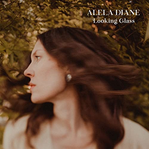 Album cover for Alela Dianeās āLooking Glassā featuring a womanās profile.