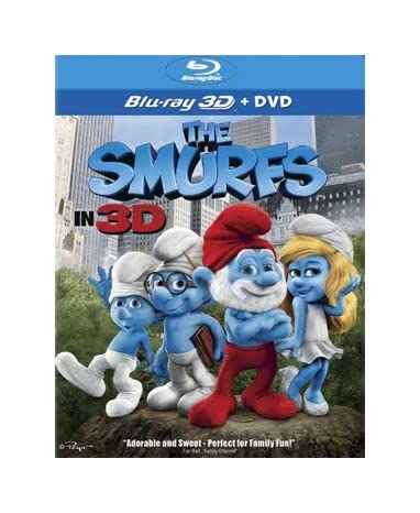 Blu-ray cover for "The Smurfs" featuring the blue characters.