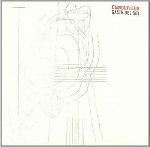 Vinyl record cover: abstract line drawing of a figure in camouflage.
