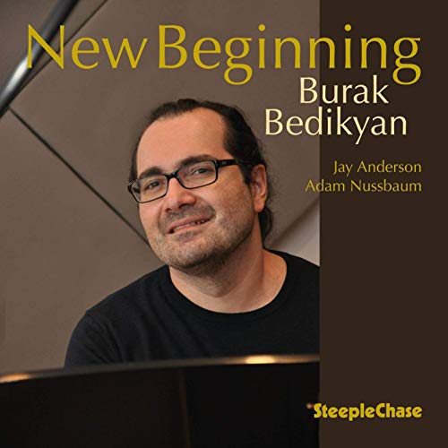 CD cover featuring portrait of Burak Bedikyan, a man with glasses.