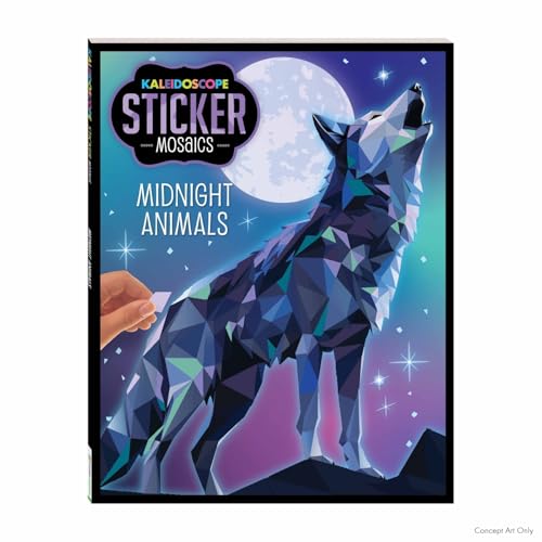 Kaleidoscope Sticker Mosaics Midnight Creatures