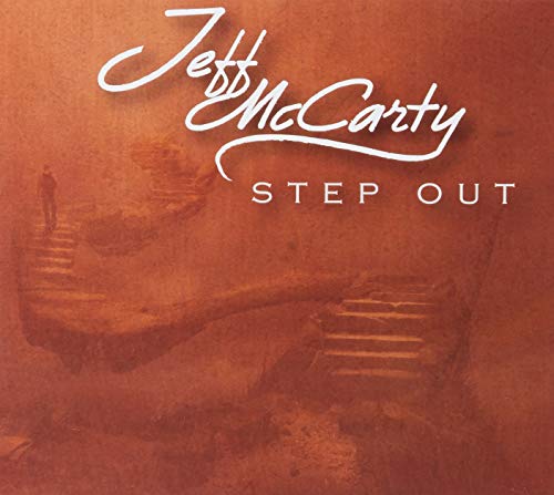 Jeff McCarty "Step Out" CD cover with a desert landscape scene.