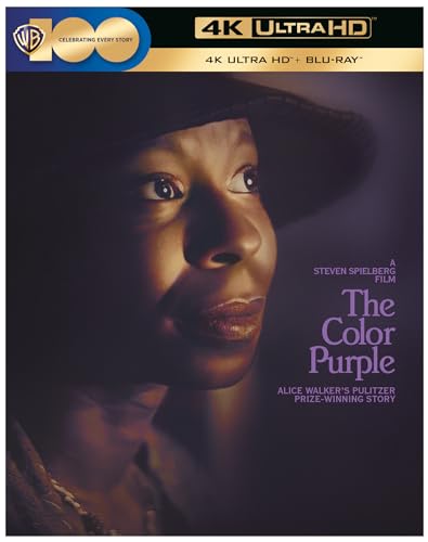 “The Color Purple” Blu-ray cover featuring a close-up of Whoopi Goldberg.