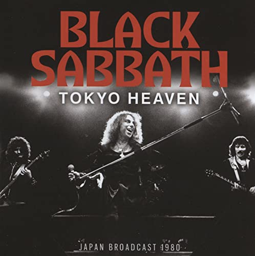 Black Sabbath "Tokyo Heaven" CD cover featuring band members performing live.