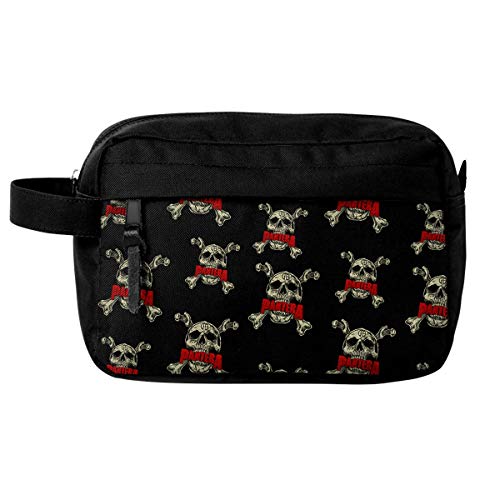 Pantera Wash Bag Skull N Bones Band Logo Official Black One Size