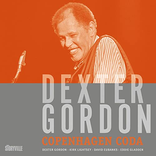 Black and white portrait of Dexter Gordon with album title text.